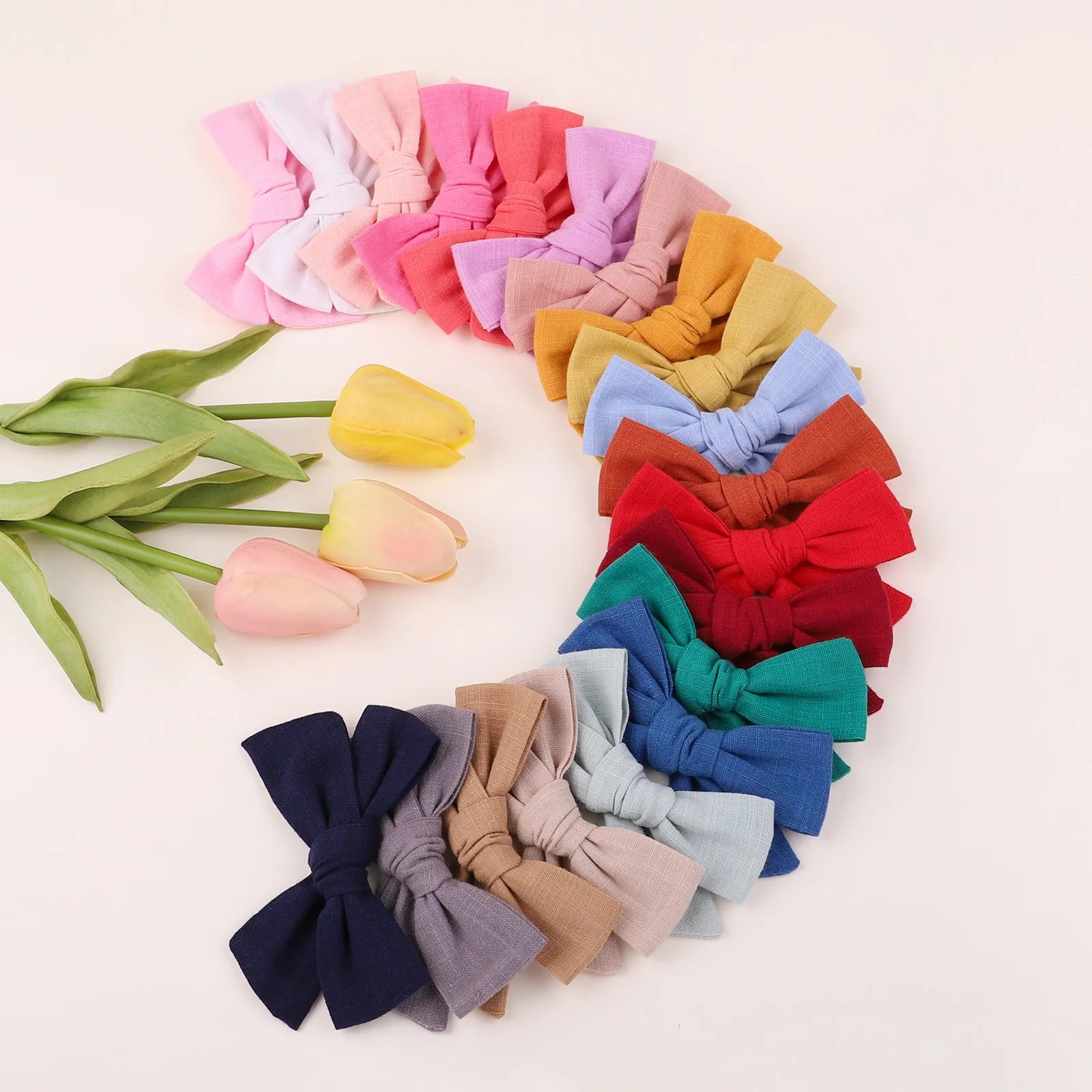 2Pcs/Set Handtied Linen Fabric Bow Hairpins Pigtail Bow Hair Clips For Girls Baby Hair Accessories
2Pcs/Set Handtied Linen Fabric Bow Hairpins Pigtail Bow Hair Clips For Girls Baby Hair Accessories