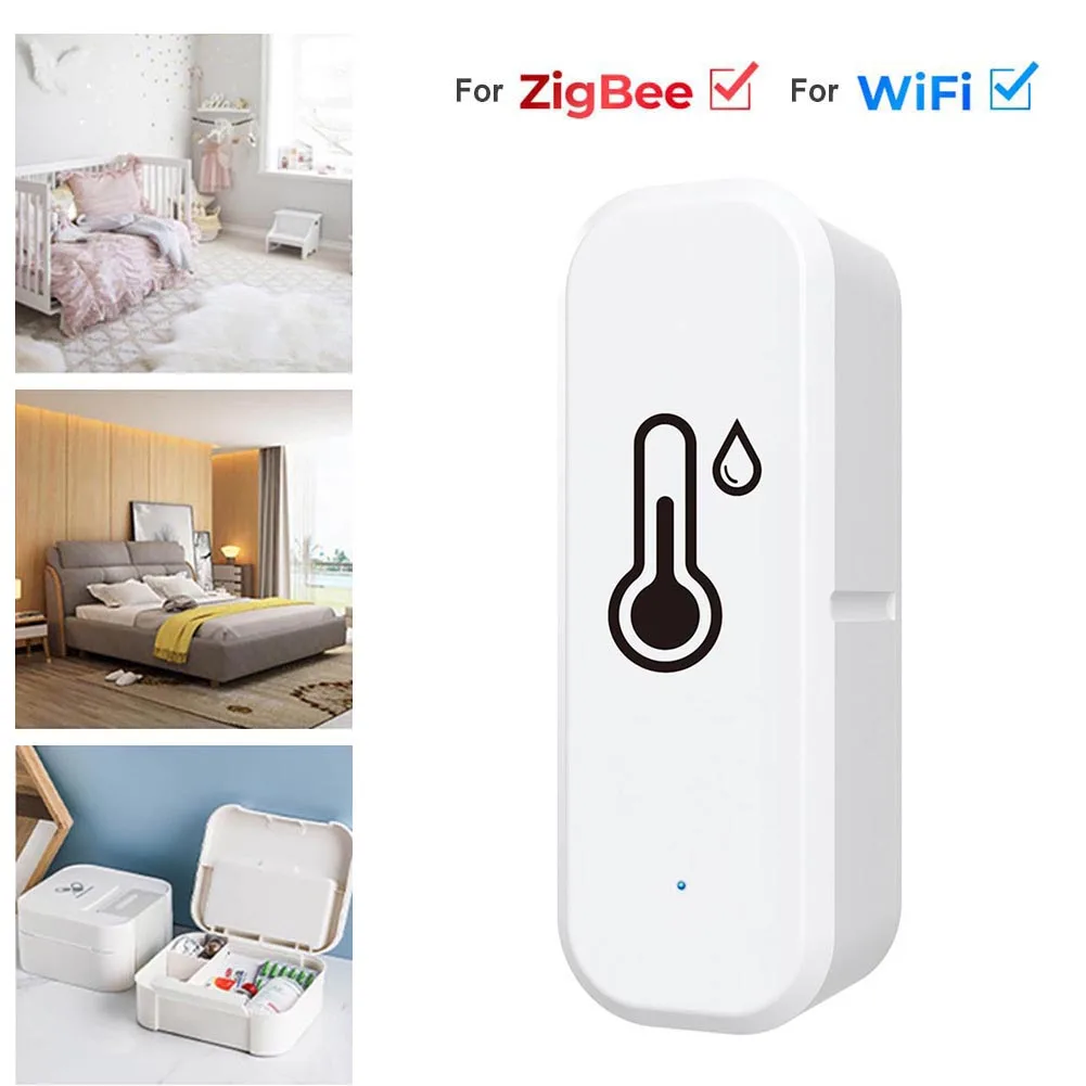 Датчик температуры и влажности для Tuya ZigBee, дистанционный монитор для умного дома Var SmartLife, работает с Alexa Assistant
Датчик температуры и влажности для Tuya ZigBee, дистанционный монитор для умного дома Var SmartLife, работает с Alexa Assistant