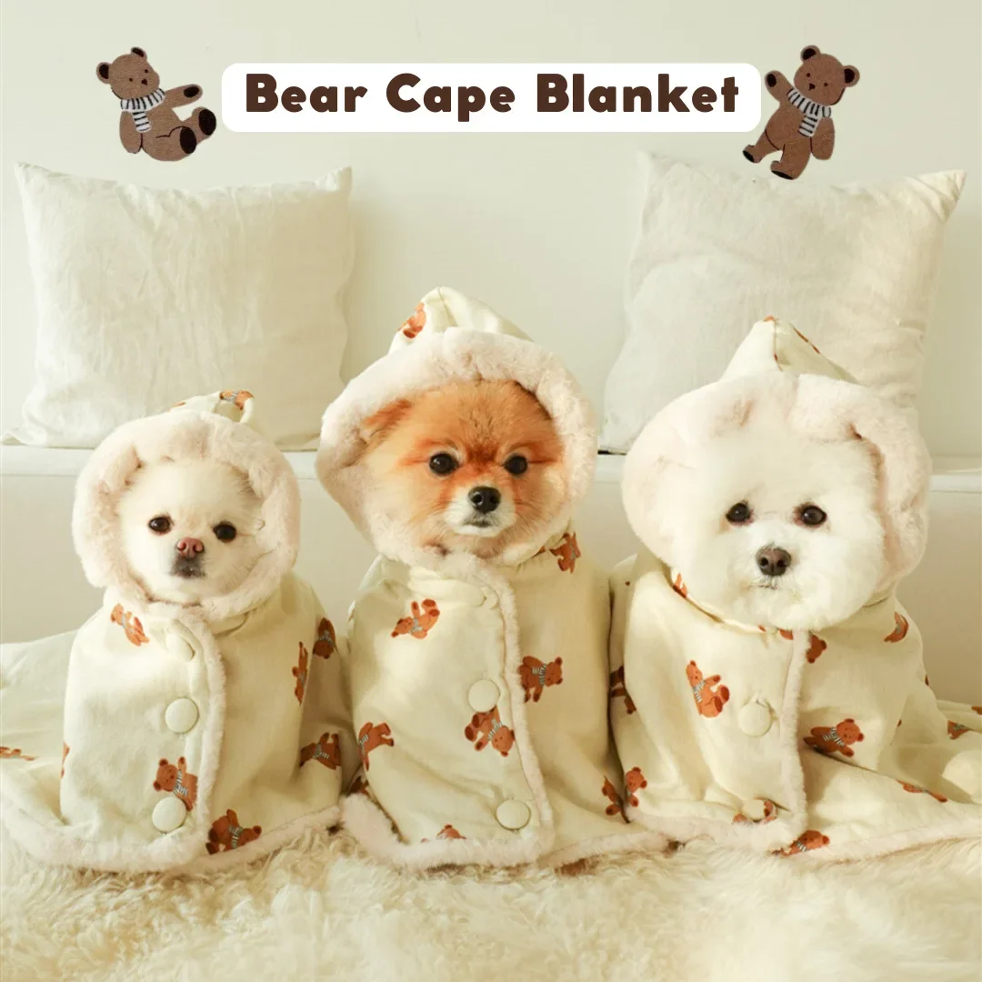 New INS Winter Scarf Bear White Rabbit Blanket Warm Pet Dog Warm Mantle Cover Blanket Sleeping Coat Hoodie New Year Gifts
New INS Winter Scarf Bear White Rabbit Blanket Warm Pet Dog Warm Mantle Cover Blanket Sleeping Coat Hoodie New Year Gifts