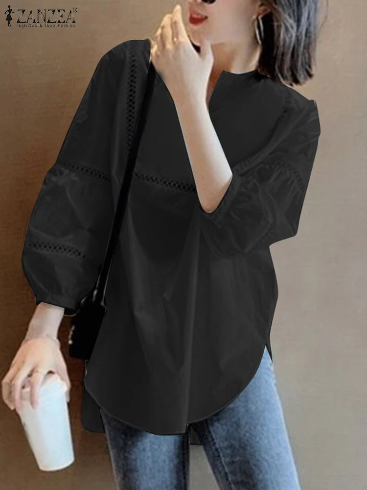 ZANZEA Casual Loose V-neck Office Blusas Women Solid Blouse 2024 Summer Spliced Lace White Tops Korean Lantern 3/4 Sleeve Shirt
ZANZEA Casual Loose V-neck Office Blusas Women Solid Blouse 2024 Summer Spliced Lace White Tops Korean Lantern 3/4 Sleeve Shirt