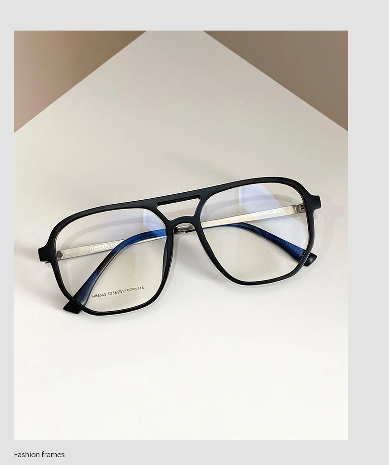 Modne okulary korekcyjne z podwójnym mostkiem – duże oprawki wyszczuplające twarz 10 S254965b1ffac4efbbb66e5c419a83c573