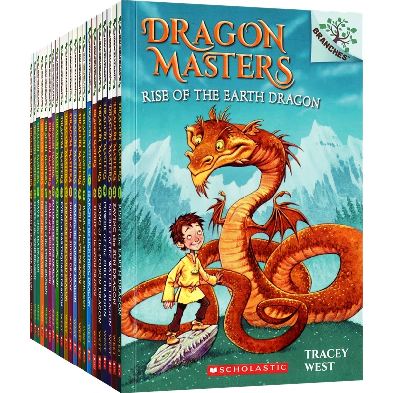 

21 Books/Set Dragon Masters Children Books Kids English Reading interesting Story Book Chapter Book Novels read train 5-10 years