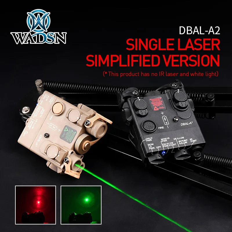 WADSN Tactical Laser indicator DBAL-A2 Mini Red/Green Laser Dot Aiming Nylon Box Hunting Weapon Sight Picatinny rail QD Mount
WADSN Tactical Laser indicator DBAL-A2 Mini Red/Green Laser Dot Aiming Nylon Box Hunting Weapon Sight Picatinny rail QD Mount