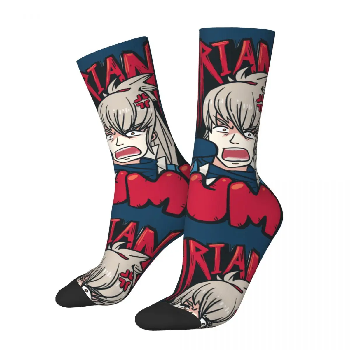 

Funny Crazy Sock for Men NOHRIAN SCUM3 Hip Hop Vintage Fire Emblem Game Happy Seamless Pattern Printed Boys Crew Sock