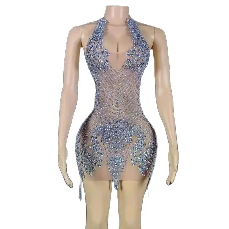 4 Colors Pink Black Silver Red Sexy Backless Rhinestones Transparent Celebrate Dresses Birthday Dance Outfit Prom Party Dress
4 Colors Pink Black Silver Red Sexy Backless Rhinestones Transparent Celebrate Dresses Birthday Dance Outfit Prom Party Dress