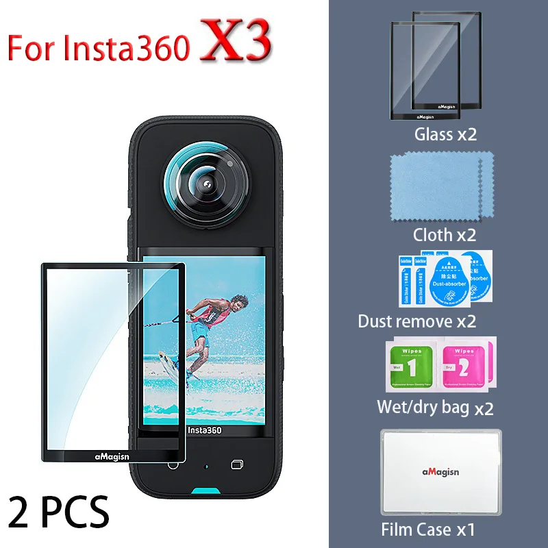 2PCS Adhesive Screen Protector Protective Cover Camera Lens Guard For Insta360 Insta 360 One X3 Action Camera Accessories Kits 
2PCS Adhesive Screen Protector Protective Cover Camera Lens Guard For Insta360 Insta 360 One X3 Action Camera Accessories Kits