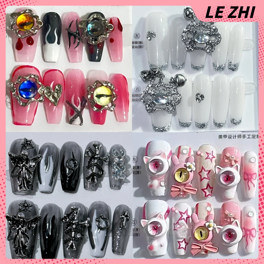 Originality 3D Cartoon Devil's Eye Fashion Fake Nails Art Hello Kitty Mymelody Pearl Rhinestone Design Full Cover Press on Nails
Originality 3D Cartoon Devil's Eye Fashion Fake Nails Art Hello Kitty Mymelody Pearl Rhinestone Design Full Cover Press on Nails