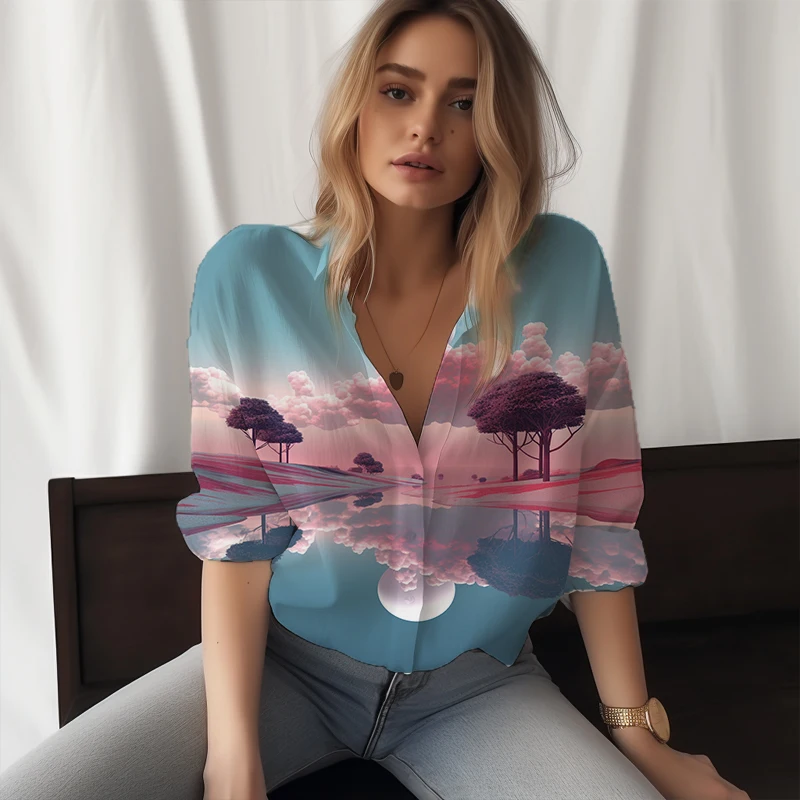 2023 new lady shirt fantasy scene 3D printed lady shirt casual beautiful ladies shirt fashion trend high -quality lady shirt
2023 new lady shirt fantasy scene 3D printed lady shirt casual beautiful ladies shirt fashion trend high -quality lady shirt