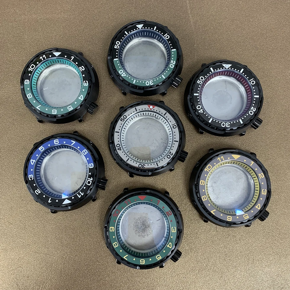 45mm Watch Case 316L Stainless Steel Ceramic Ring Multi-color Inner Shadow Watch Case Fit NH35 NH36 Automatic Movement
45mm Watch Case 316L Stainless Steel Ceramic Ring Multi-color Inner Shadow Watch Case Fit NH35 NH36 Automatic Movement