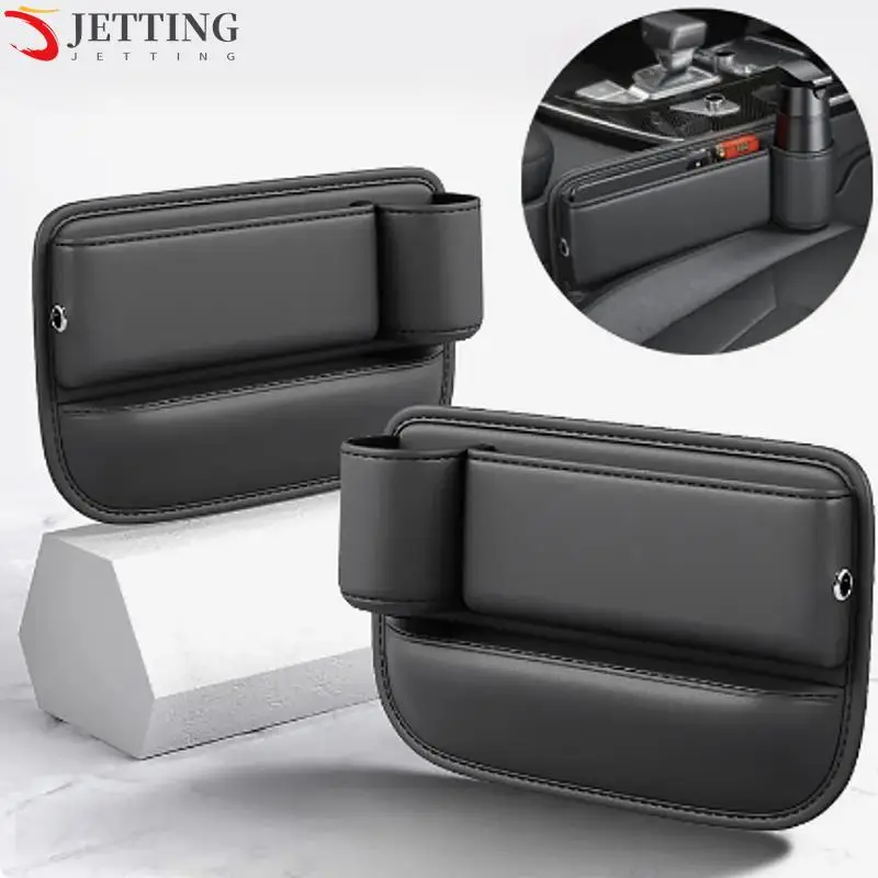 

Universal Wallet Keys Card Cup Phone Holder Auto Interior Accessories Multifunction Car Seat Gap Organizer Storage Box Pocket