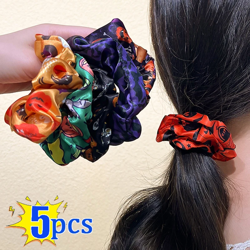 

Halloween Hair Band Women Scrunchie Elastic Headband Ponytail Holder Headband Hair Accessories Hair Ties Ponytail Hairstyle