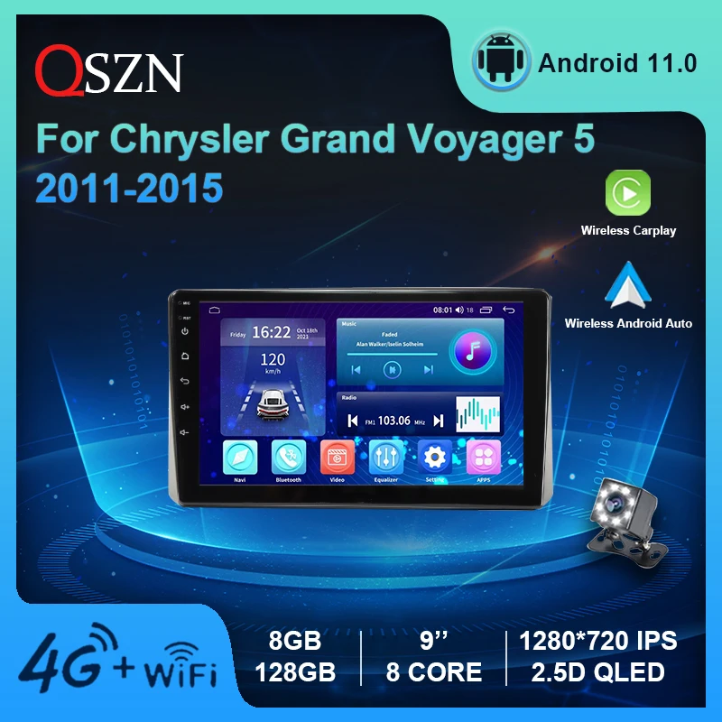 Авторадио для Chrysler Grand Voyager 5 2011 - 2015 Автомобильный мультимедийный видеоплеер Android 11 Стерео GPS-навигация головное устройство 7862 
Авторадио для Chrysler Grand Voyager 5 2011 - 2015 Автомобильный мультимедийный видеоплеер Android 11 Стерео GPS-навигация головное устройство 7862