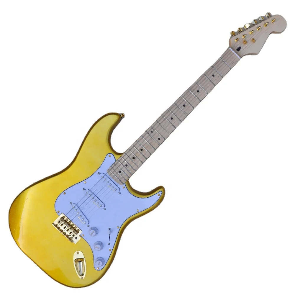 Flyoung Gold 6 Strings Electric Guitar OEM Electric guitars Maple Fretboard Guitar
Flyoung Gold 6 Strings Electric Guitar OEM Electric guitars Maple Fretboard Guitar