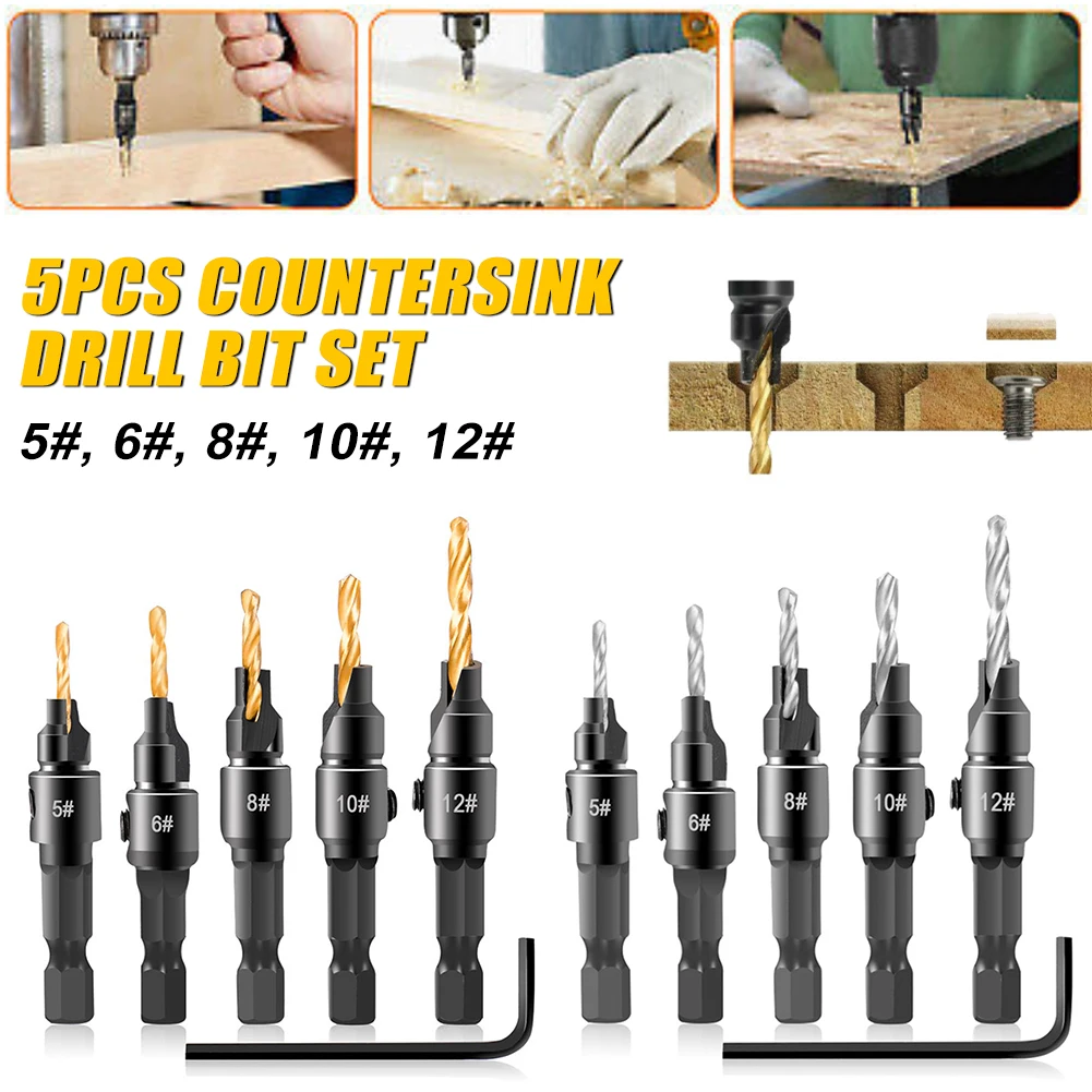 New Mini Conical Drill Bit Countersink Drill Woodworking Drilling Pilot Holes HSS Universal Counterbore Cutter Screw Hole Drill
New Mini Conical Drill Bit Countersink Drill Woodworking Drilling Pilot Holes HSS Universal Counterbore Cutter Screw Hole Drill