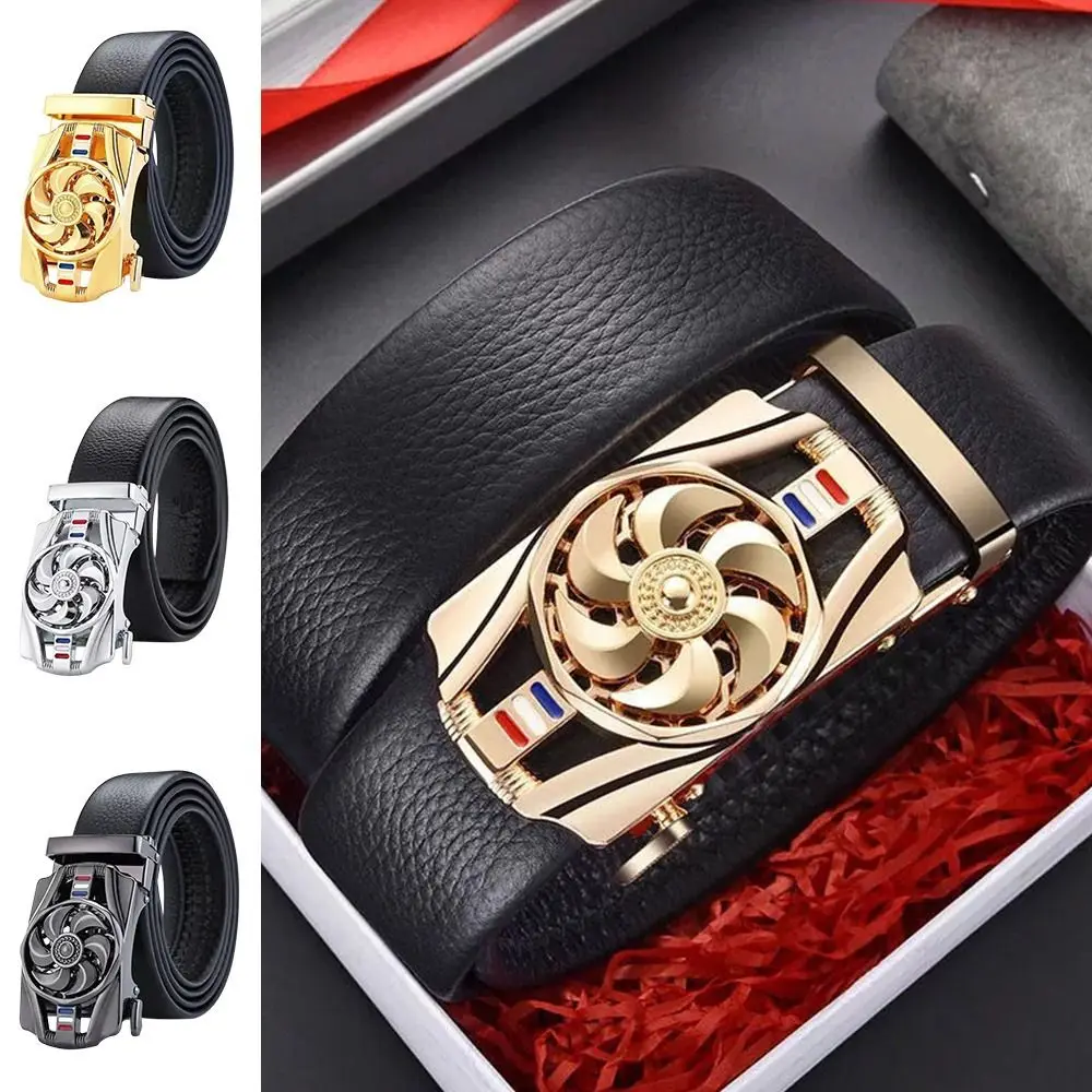

Luxury Famous Designer Business Ratchet Belts Rotatable Buckle Waistband "Luck Is On The Turn" Belt Pants Leather Bands