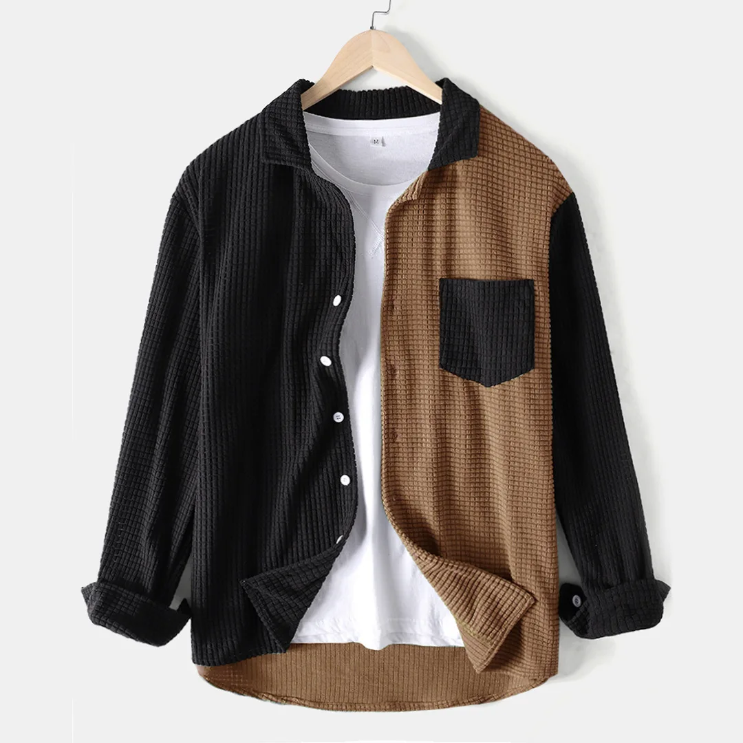 New Winter Mens Corduroy Jackets Long Sleeve Plus Size Shirts Patchwork Lapel Colorblock Shirts Fashion Casual Men Shirts
New Winter Mens Corduroy Jackets Long Sleeve Plus Size Shirts Patchwork Lapel Colorblock Shirts Fashion Casual Men Shirts