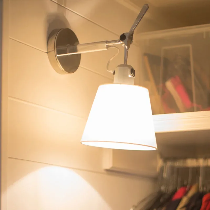 Tolomeo, затененная настенная лампа E27, серебряная настенная лампа, тканевый абажур, кронштейн из нержавеющей стали, забота о глазах, лампа для чтения
Tolomeo, затененная настенная лампа E27, серебряная настенная лампа, тканевый абажур, кронштейн из нержавеющей стали, забота о глазах, лампа для чтения