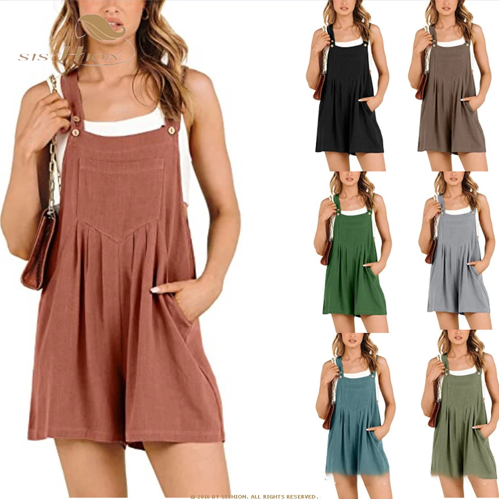 SISHION Red Green Solid Strap Casual Short Playsuits Women Summer Jumpsuit 2023 Fashion Combinaison Femme Clothing SR903
SISHION Red Green Solid Strap Casual Short Playsuits Women Summer Jumpsuit 2023 Fashion Combinaison Femme Clothing SR903