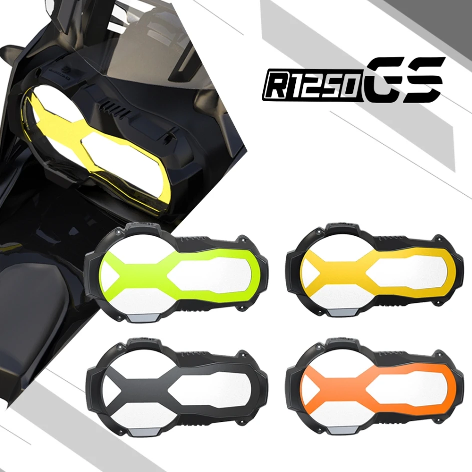 

2022 2023 Headlight Protector Guard With 4 Fluorescent Cover Motorcycle FOR BMW R1250GS Rallye/Exclusive TE R 1250 GS 2019-2021