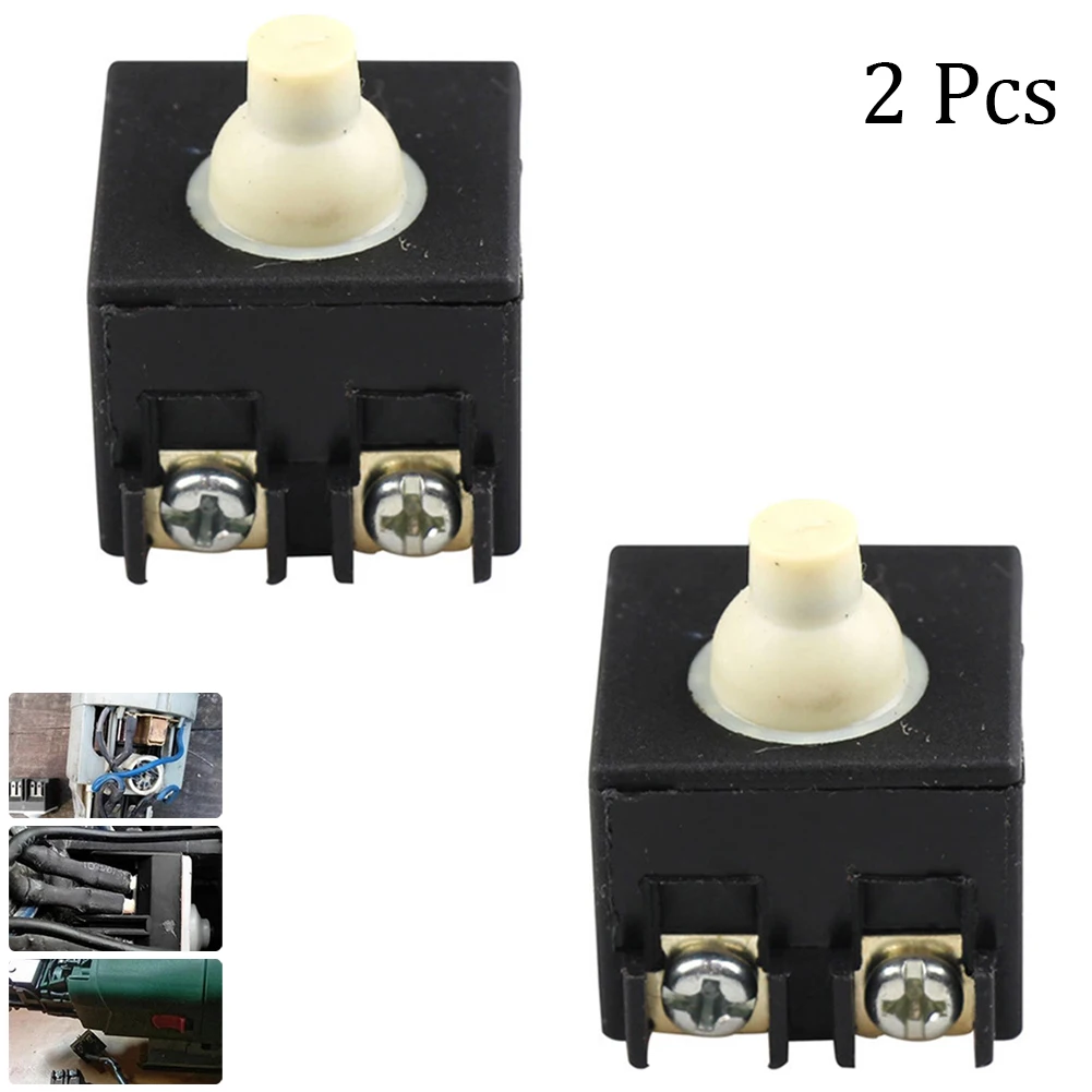 2PCS Push Button Switch For 100mm 4 Inch Angle Grinder Black Plastic Housing 250V 6A Angle Grinder Replacement Switches
2PCS Push Button Switch For 100mm 4 Inch Angle Grinder Black Plastic Housing 250V 6A Angle Grinder Replacement Switches