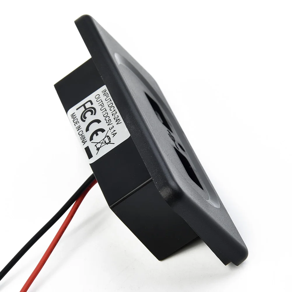 Car Charger Socket 3100mA Motorhome Part Wear-resistance 2021 Accessories Black Boat Car Caravan Dual USB Ports
Car Charger Socket 3100mA Motorhome Part Wear-resistance 2021 Accessories Black Boat Car Caravan Dual USB Ports