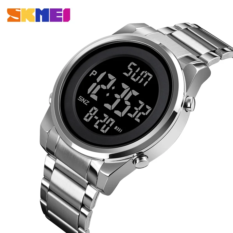 

SKMEI 1611 Fashion LED Men Digital Wristwatch Chrono Count Down Alarm Hour For Mens reloj hombre Digital 2 Time Mens Watches