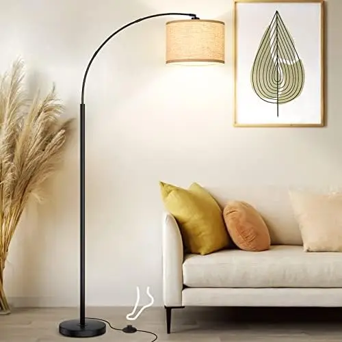 Floor Lamps for Living Room, Modern Standing Lamp with Adjustable Hanging Drum Shade, 79'' Black Tall Pole Lamp with Wei Queen a
Floor Lamps for Living Room, Modern Standing Lamp with Adjustable Hanging Drum Shade, 79'' Black Tall Pole Lamp with Wei Queen a