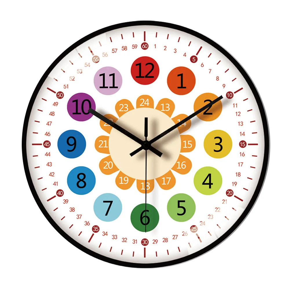Wall Clock Hanging Clock Educational Tool Gift Home Learning Clock Modern Noise-free Non Ticking Silent Student
Wall Clock Hanging Clock Educational Tool Gift Home Learning Clock Modern Noise-free Non Ticking Silent Student