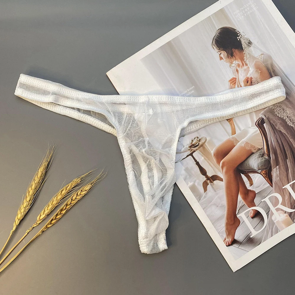 Men Sexy Lingerie T-Back Thong G-String Underwear Briefs Bikini Mesh Perspective Hollow Out Exposed Butt Brief Thong Gay Panties
Men Sexy Lingerie T-Back Thong G-String Underwear Briefs Bikini Mesh Perspective Hollow Out Exposed Butt Brief Thong Gay Panties