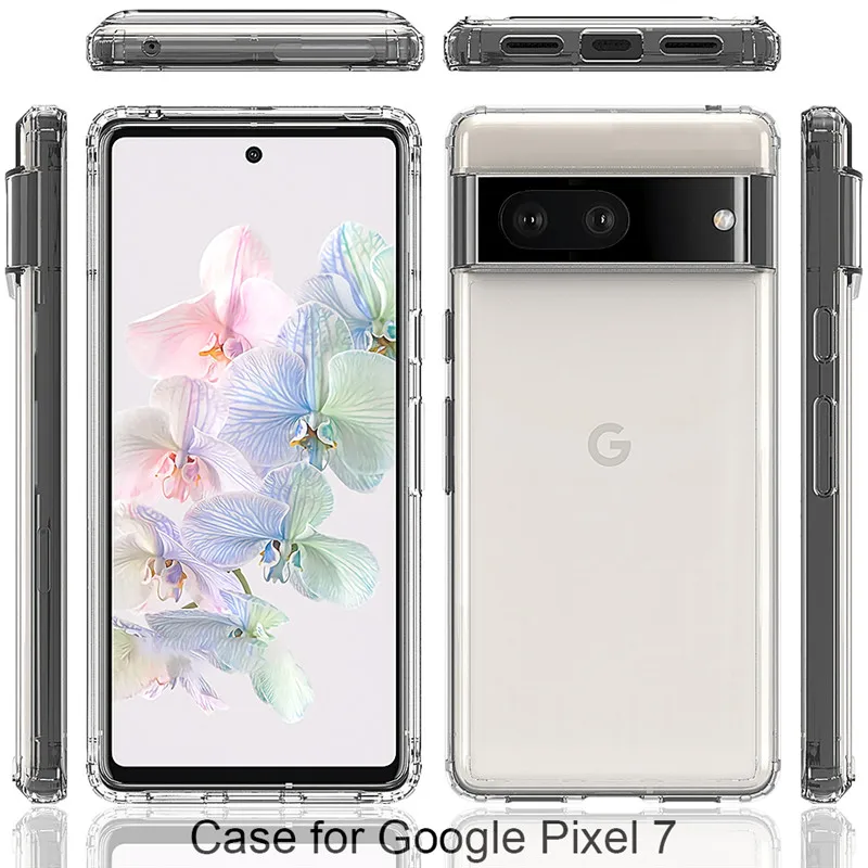 Air Cushion Case For Google Pixel 7 Pixel7 Clear TPU Shockproof Bumper with Back Hard Case for Google Pixel7 Pixel7 Phone Bags
Air Cushion Case For Google Pixel 7 Pixel7 Clear TPU Shockproof Bumper with Back Hard Case for Google Pixel7 Pixel7 Phone Bags