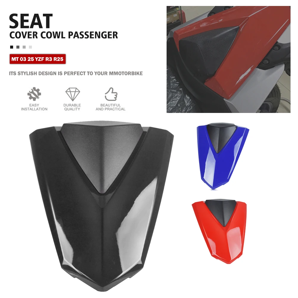 

2023 MT03 MT25 Motorcycle Pillion Rear Passenger Solo Seat Cover Cowl For Yamaha MT 03 25 YZF R3 R25 YZFR3 YZFR25 YZF-R3 YZF-R25