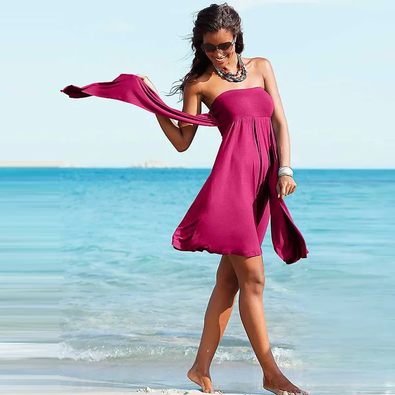 

Новинка 2024, женское цельное однотонное пляжное платье, летние пляжные купальники без рукавов с лямкой на шее, быстросохнущие женские купальные костюмы