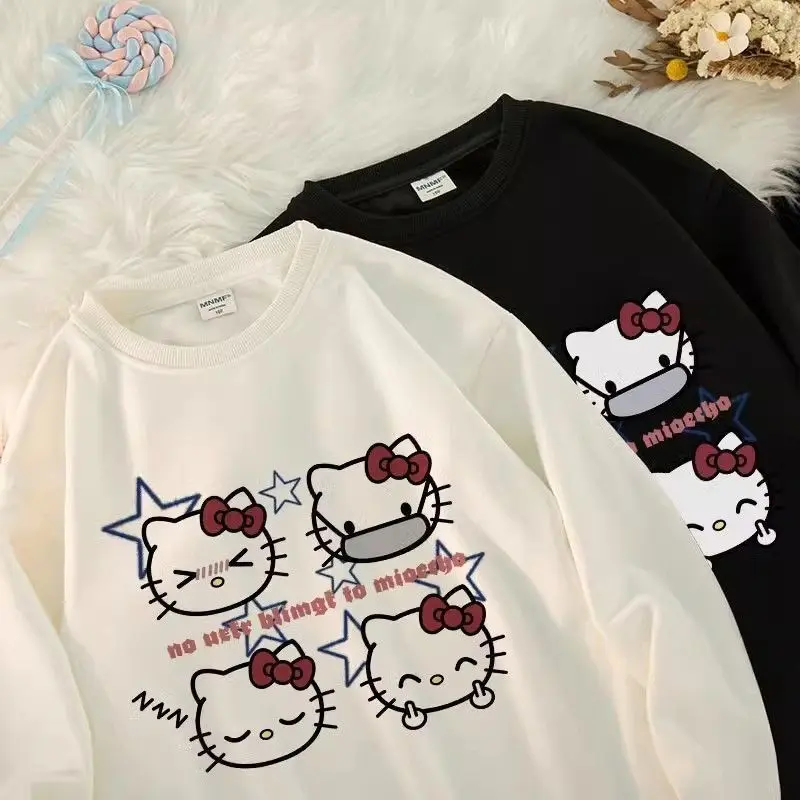 Kawaii Sanrio Hello Kitty Sweatshirt Female Y2K Fashion Loose Oversize Hooded Autumn Winter Cute Sweet Tops Gifts for Girls
Kawaii Sanrio Hello Kitty Sweatshirt Female Y2K Fashion Loose Oversize Hooded Autumn Winter Cute Sweet Tops Gifts for Girls