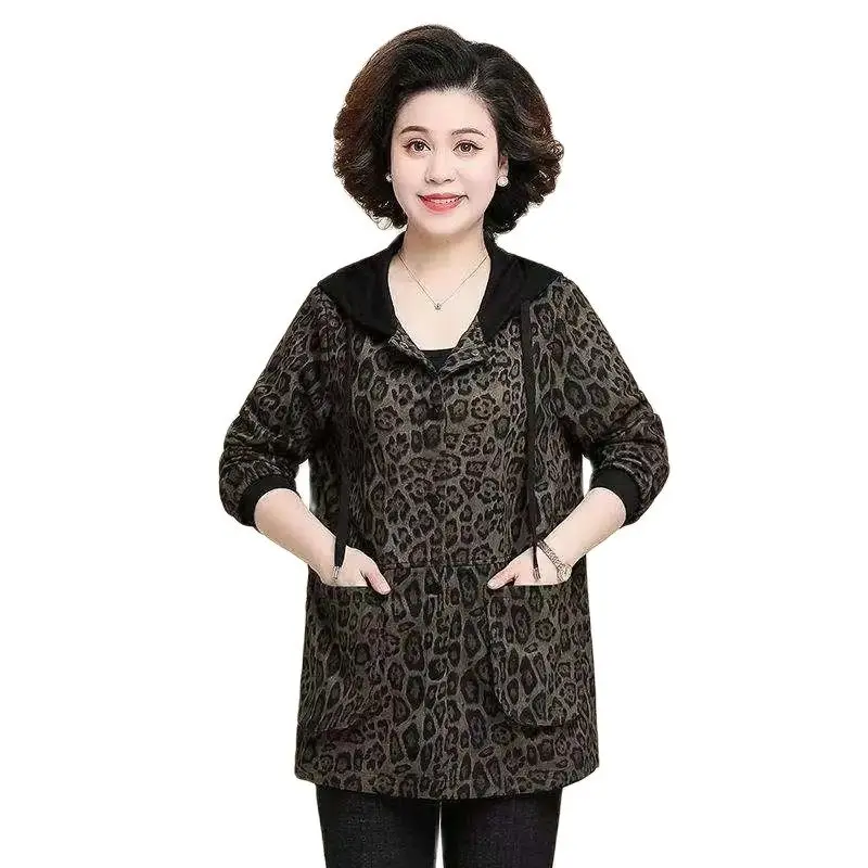 Women's Trench Coat Mid-Length Spring Autumn Leopard Print Coat Top 2022 New Korean Casual Hooded Thin Windbreaker Outerwear 6XL
Women's Trench Coat Mid-Length Spring Autumn Leopard Print Coat Top 2022 New Korean Casual Hooded Thin Windbreaker Outerwear 6XL