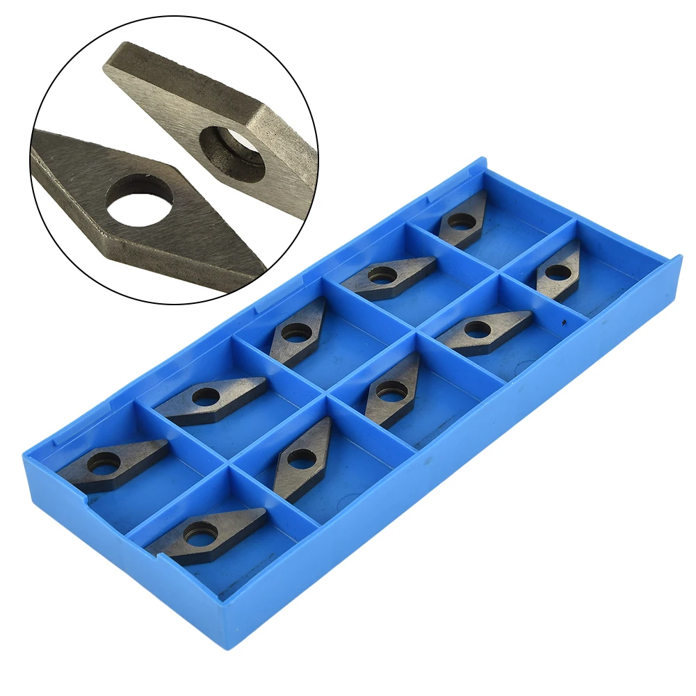 10 Pcs MV1603 Carbide Insert Blades Shim Seats For VNMG160404/08/12/16 For Workshop Lathe Sharping Turning Tools Accessories
10 Pcs MV1603 Carbide Insert Blades Shim Seats For VNMG160404/08/12/16 For Workshop Lathe Sharping Turning Tools Accessories