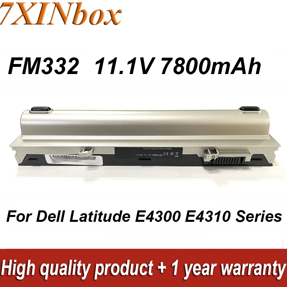 

7XINbox FM332 H979H FM338 11.1V 7800mAh Laptop Battery For Dell Latitude E4300 E4310 Series XX327 R3026 PP13S G805H 406X0 HW898