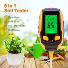 4/5 in 1 household potted pot soil tester pH detector acidity meter illuminance meter temperature hygrometer moisture meter
4/5 in 1 household potted pot soil tester pH detector acidity meter illuminance meter temperature hygrometer moisture meter