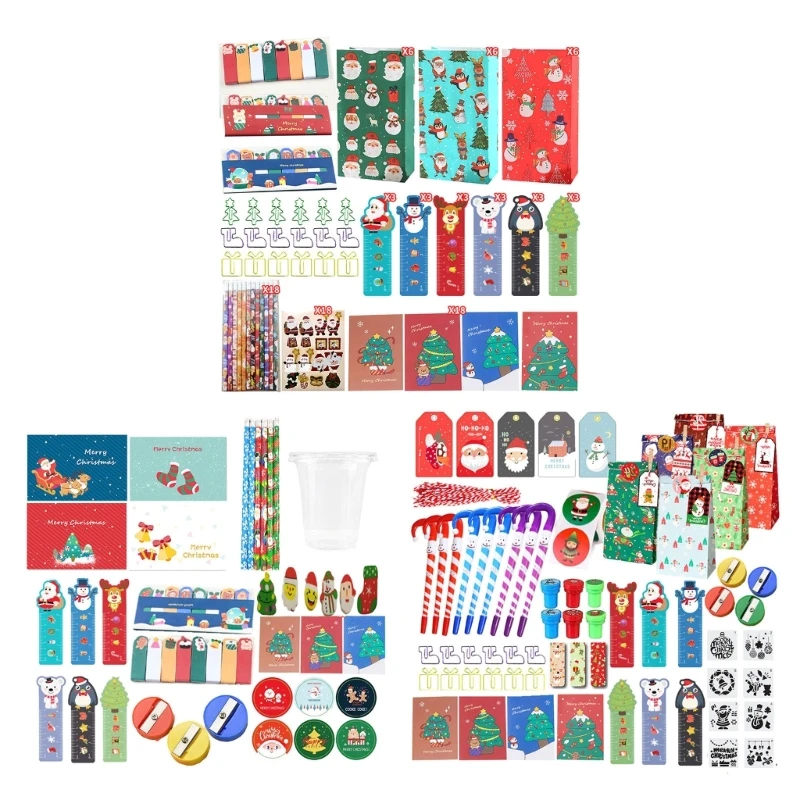 

Kids Chrismas Gifts Stationery Kits Christmas Stationery Gift Set Eraser Suite Dropship