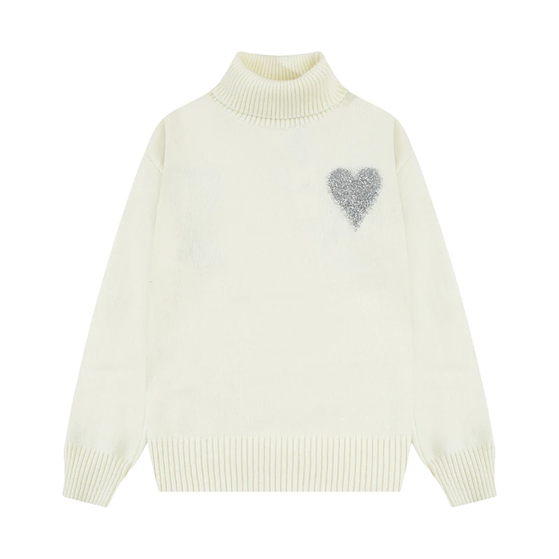New 2024 High Neck Knit Pullovers Women Y2k Fashion Fall Winter Korean Casual Loose Long Casual Sleeve Sweater Man's Autumn Tops
New 2024 High Neck Knit Pullovers Women Y2k Fashion Fall Winter Korean Casual Loose Long Casual Sleeve Sweater Man's Autumn Tops