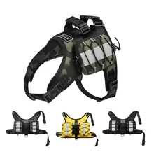 Pet Outdoor Backpack Adjustable Dog Harness Reflective Tactical Dog Harness Pet Backpack Travel Saddlebag Pet accessories
Pet Outdoor Backpack Adjustable Dog Harness Reflective Tactical Dog Harness Pet Backpack Travel Saddlebag Pet accessories