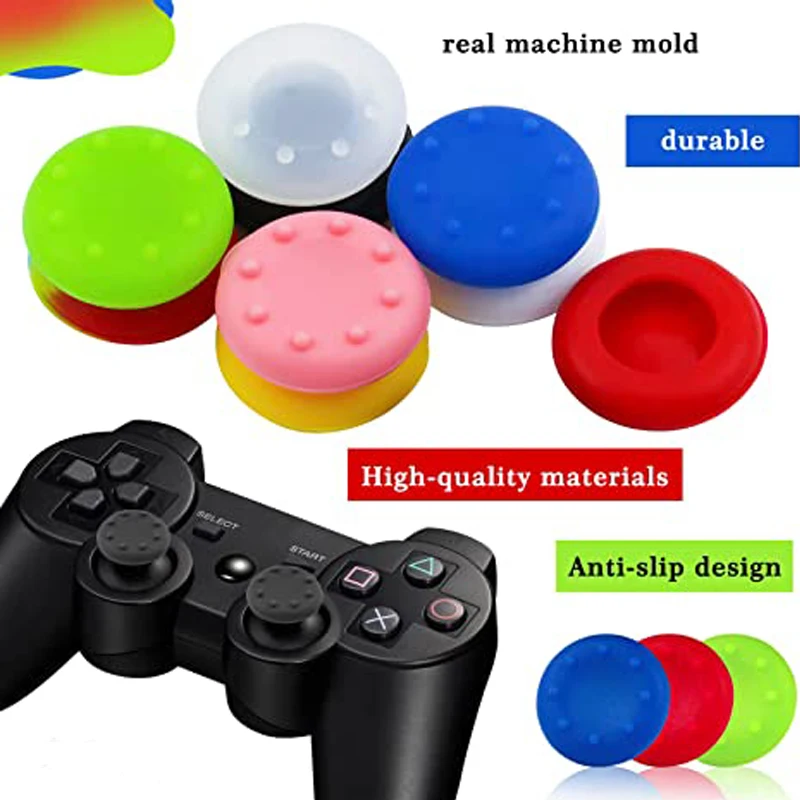 

Non-slip Silicone Analog Joystick Thumb Stick Grip Cap for PS2 PS3 PS4 PS5 Xbox One Xbox 360 Xbox Series X Switch Pro Controller