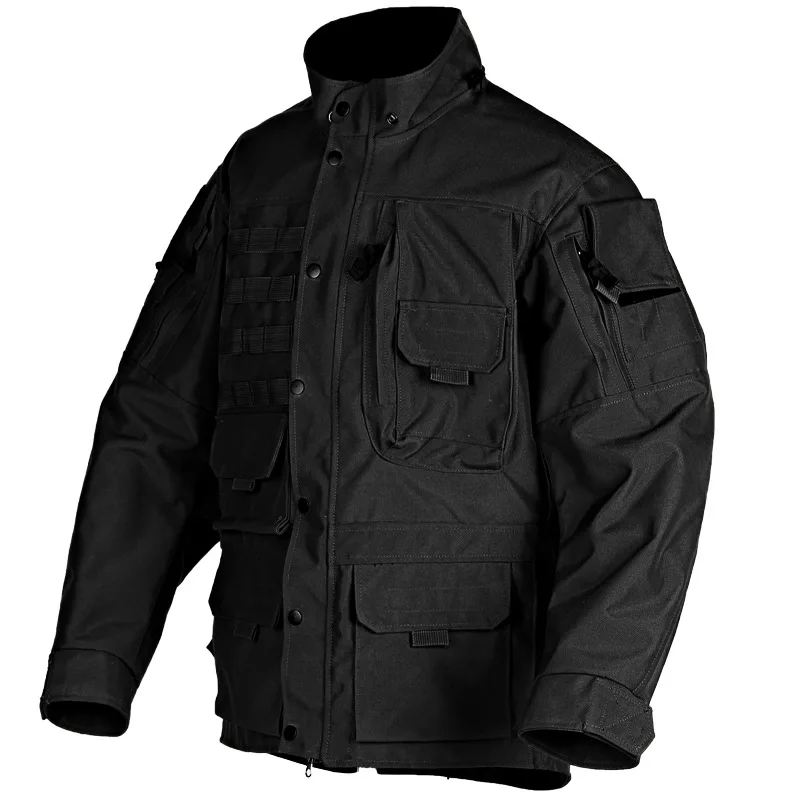 Military Coat Tactical Hooded Jacket Men's Outdoor Windproof Waterproof Multi-pocket Trench Coat Men Field Combat Top
Military Coat Tactical Hooded Jacket Men's Outdoor Windproof Waterproof Multi-pocket Trench Coat Men Field Combat Top