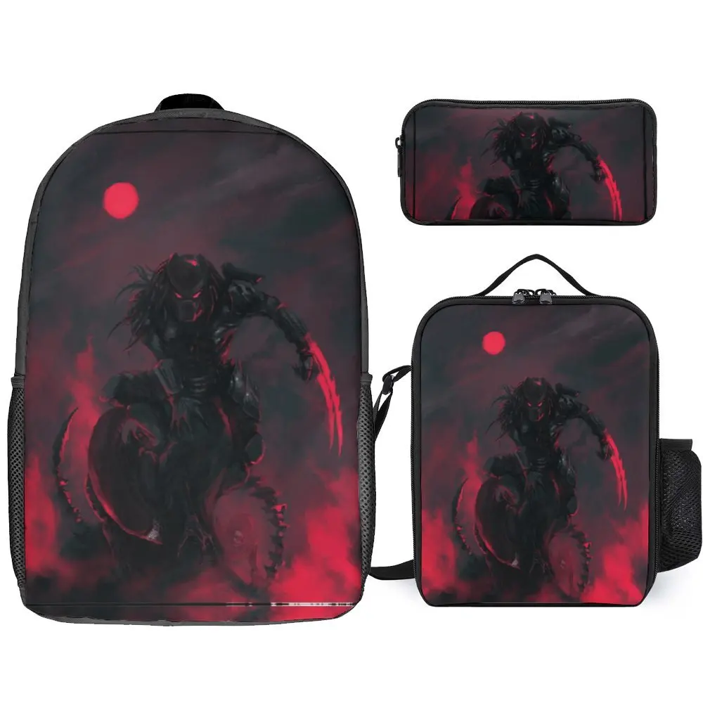 Predator Movie Alien 10 3 in 1 Set 17 Inch Backpack Lunch Bag Pen Bag Secure Rucksack Cosy Sports Activities Premium
Predator Movie Alien 10 3 in 1 Set 17 Inch Backpack Lunch Bag Pen Bag Secure Rucksack Cosy Sports Activities Premium