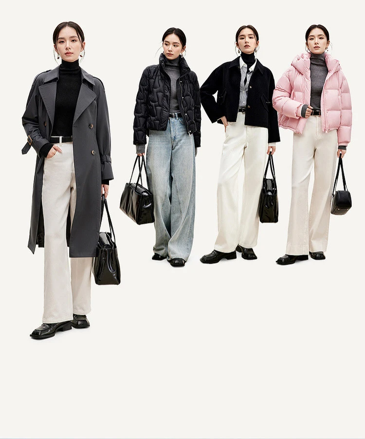 SENTUBILA Hooded Puffer Down Coat for Women 2024 Winter Lightweight Warmth 90% White Duck Down Short Jacket Outerwear W44Y55965 SENTUBILA Hooded Puffer Down Coat for Women 2024 Winter Lightweight Warmth 90% White Duck Down Short Jacket Outerwear W44Y55965