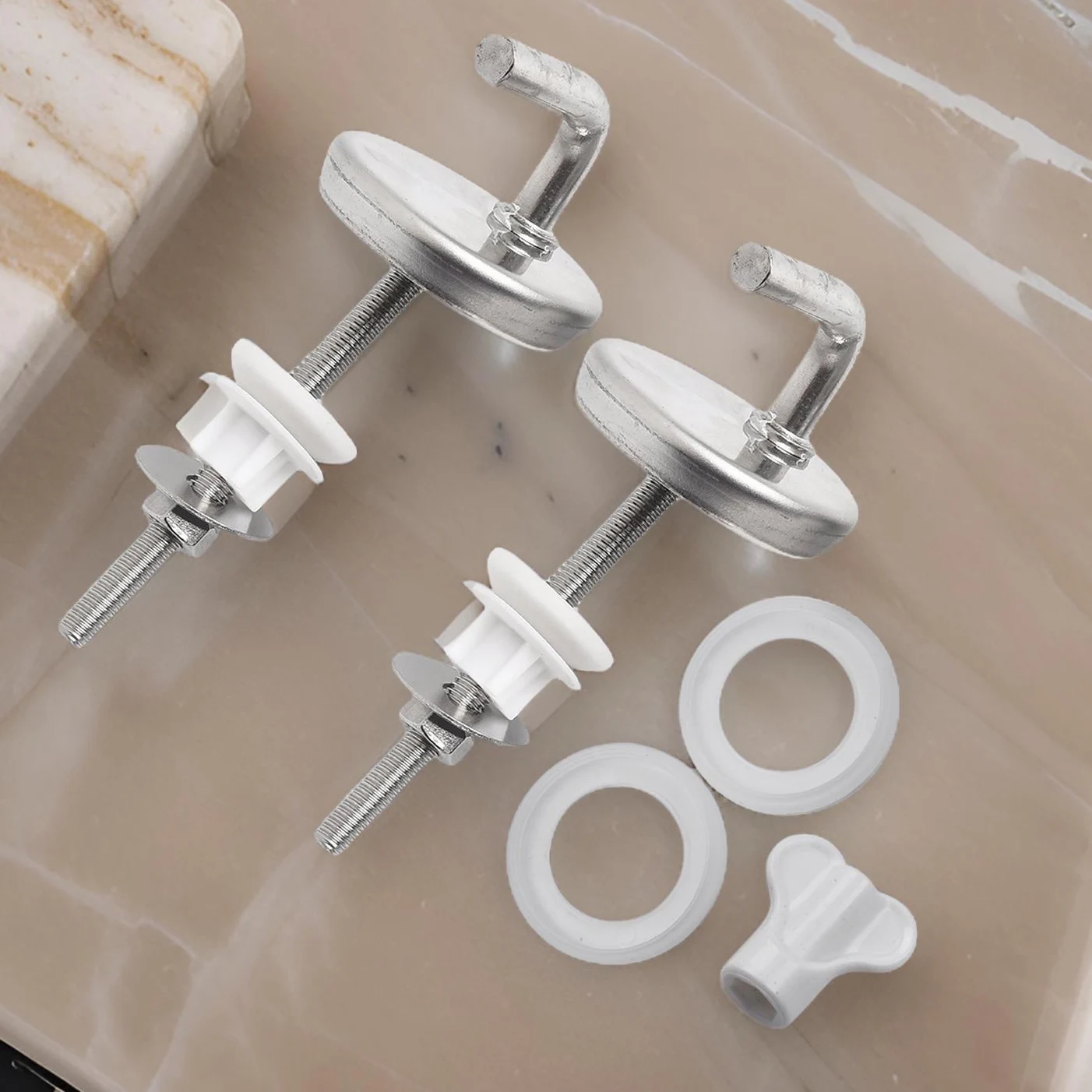 2Pcs Toilet For Seat Hinge No Noise Stainless Steel Repair Wear Resistant Home Easy Install Toilet Seat Hinge With Mounting
2Pcs Toilet For Seat Hinge No Noise Stainless Steel Repair Wear Resistant Home Easy Install Toilet Seat Hinge With Mounting