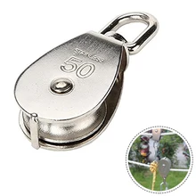 304 Stainless Steel Pulley Single Wheel Rotating Lifting Pulley Blocks Rope Pulley Set Tool Strip M50 Material Handling Tools
304 Stainless Steel Pulley Single Wheel Rotating Lifting Pulley Blocks Rope Pulley Set Tool Strip M50 Material Handling Tools