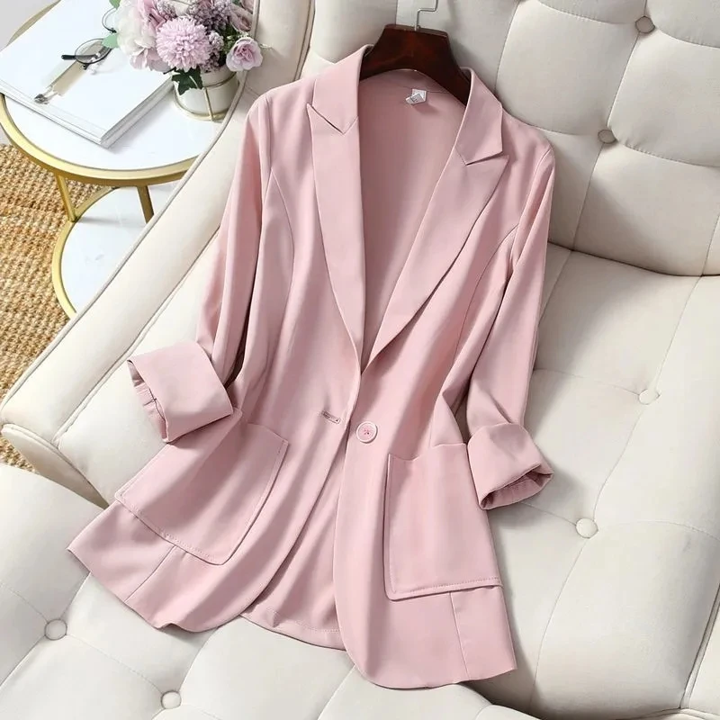 2023 New Women Blazer Spring Summer Design Temperament Suit Coat Slim Top Women Clothing Long Sleeves Jacket Coat
2023 New Women Blazer Spring Summer Design Temperament Suit Coat Slim Top Women Clothing Long Sleeves Jacket Coat