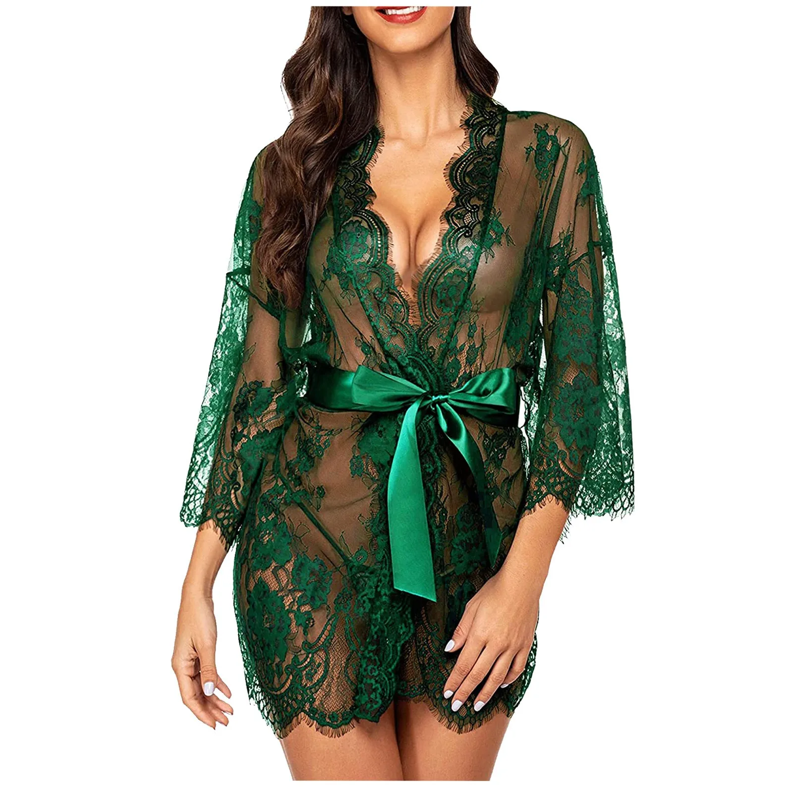 Plus Size Sexy Lingerie Sleepwear Transparent Lace Underwear Women's Nightie Erotic Lingerie Sexy Robes
Plus Size Sexy Lingerie Sleepwear Transparent Lace Underwear Women's Nightie Erotic Lingerie Sexy Robes