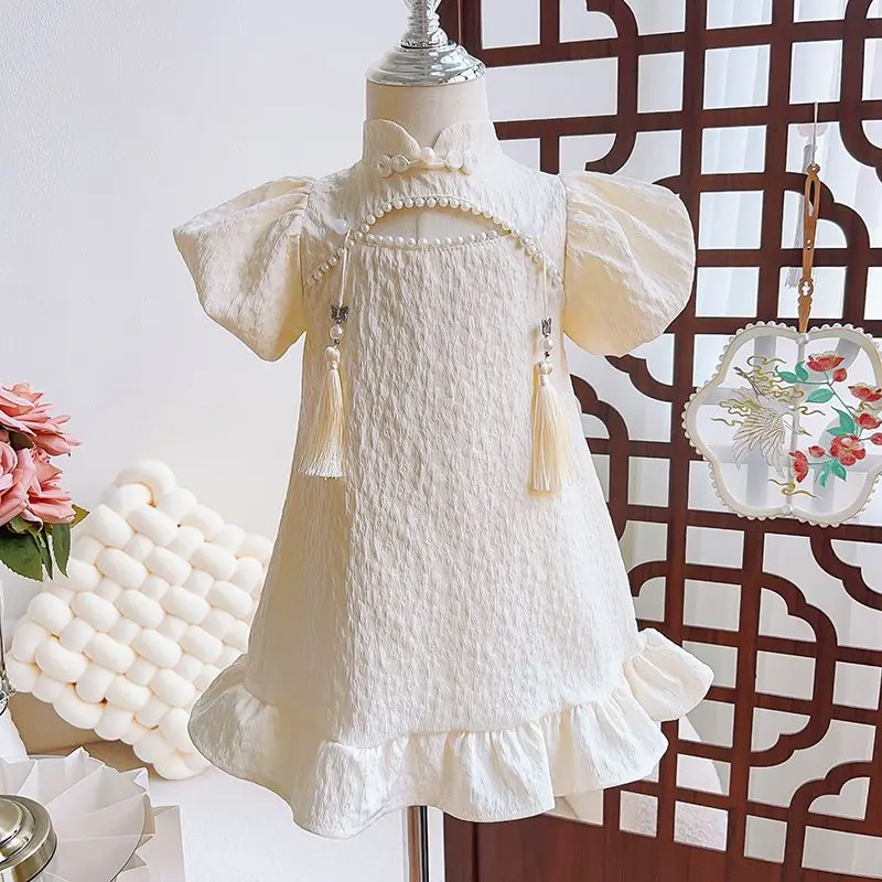Toddler Kid Baby Girls Dress Summer Ruffles Pearls Floral Princess Dresses Sleeveless Girls Costumes Children Clothes
Toddler Kid Baby Girls Dress Summer Ruffles Pearls Floral Princess Dresses Sleeveless Girls Costumes Children Clothes