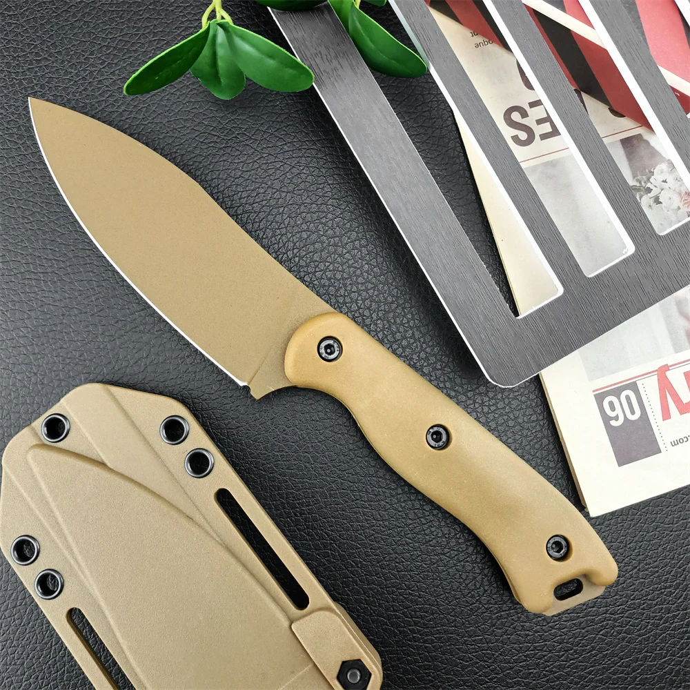 

Tactical BK19 D2 Fixed Blade Knife Outdoor Camping Portable EDC Self Defense Tool Wild Survival Military Knives W/ Nylon Sheath
